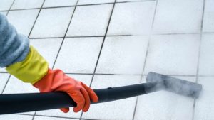 Concept of Pressure Washing Indoor Grout