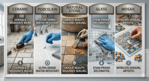 How to Clean Ceramic Tile in Kitchens and Bathrooms 81 Ceramic Tile vs. Other Tile Types