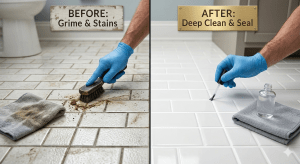 How to Clean Ceramic Tile in Kitchens and Bathrooms 80 Cleaning Tile Grout Lines