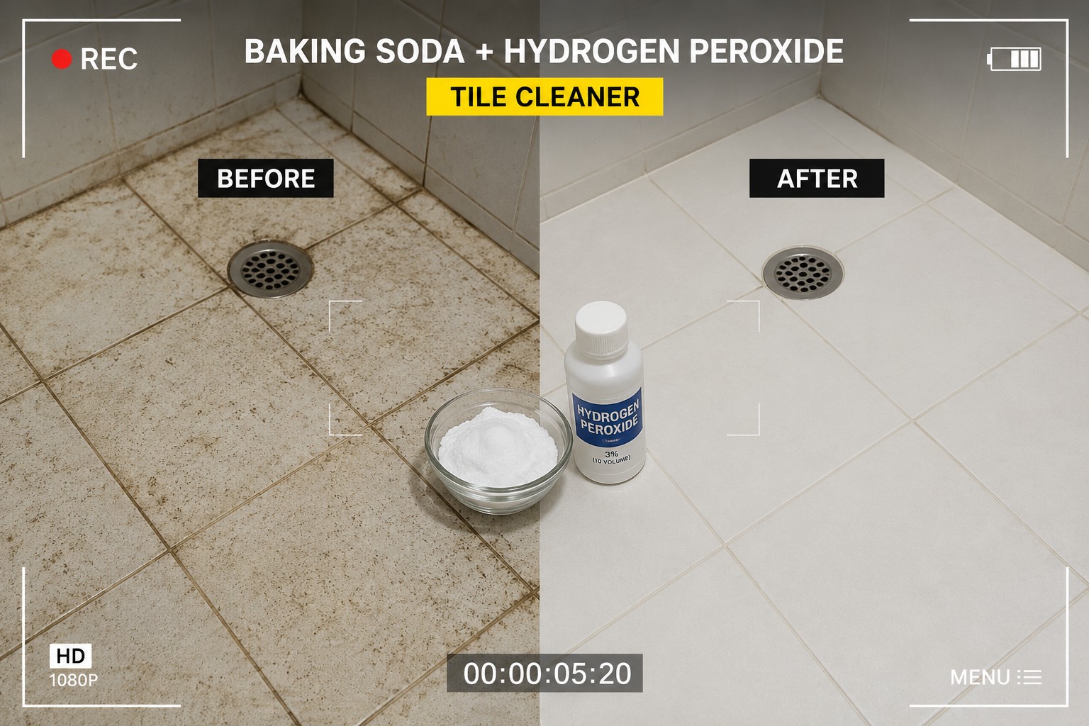 I Tested 3 DIY Grout Cleaners — Here’s the One That Actually Worked 85 Baking Soda + Hydrogen Peroxide Winner