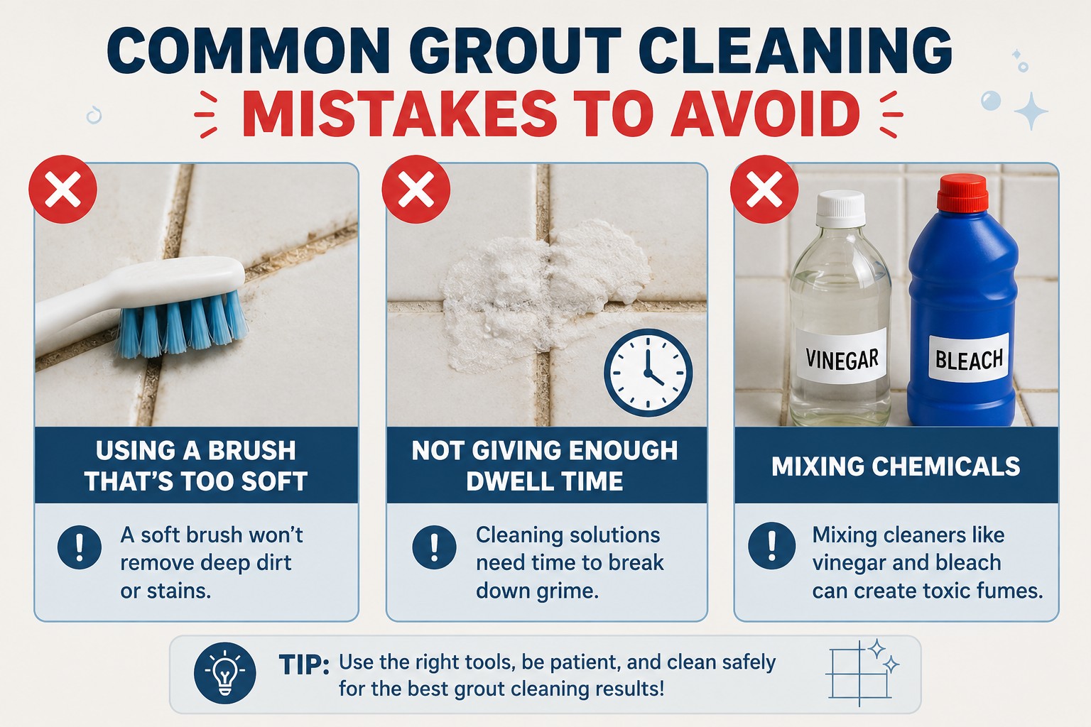 Homemade Grout Cleaner: Best DIY Recipes with Baking Soda & Vinegar 23 grout cleaning mistakes to avoid