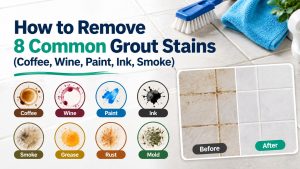 How to Remove 8 Common Grout Stains (Coffee, Wine, Paint, Ink, Smoke)