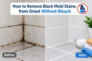 Remove Black Mold Stains from Grout